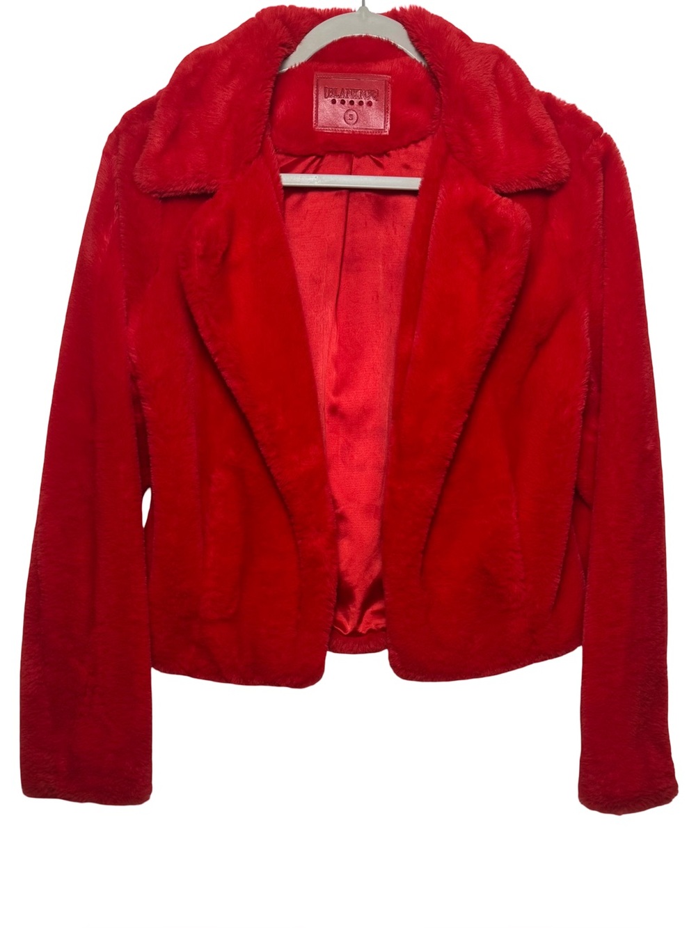 Blank NYC Women’s Red Faux Fur Teddy Jacket
Small, NWOT